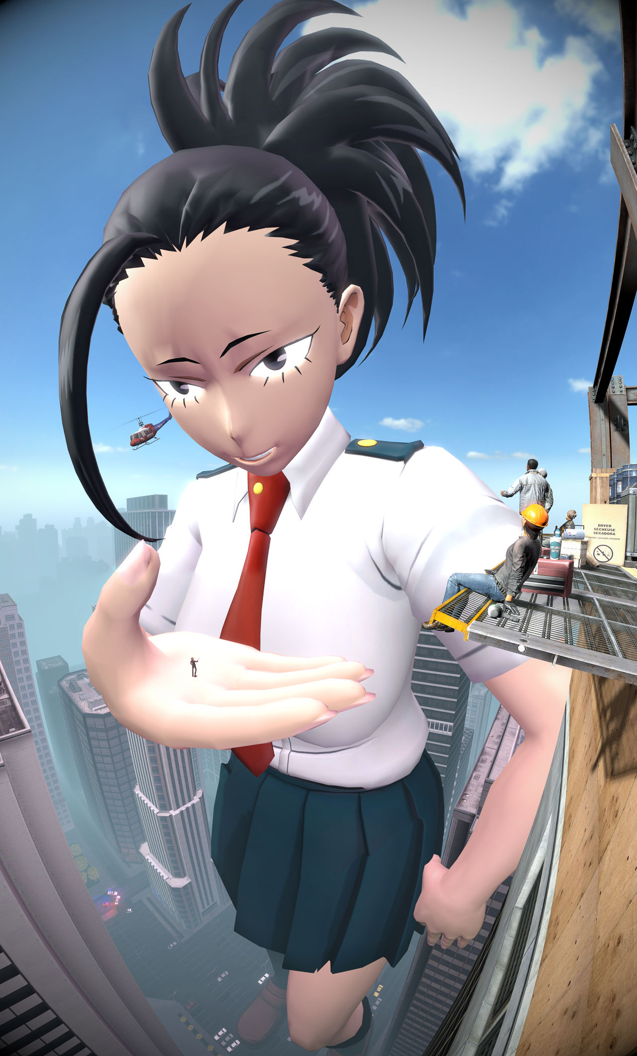 MHA Momo The Shrinking Giantess C1 Recreation by a0040pc on DeviantArt