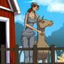Jolene and the Le Floof The Guard Llama