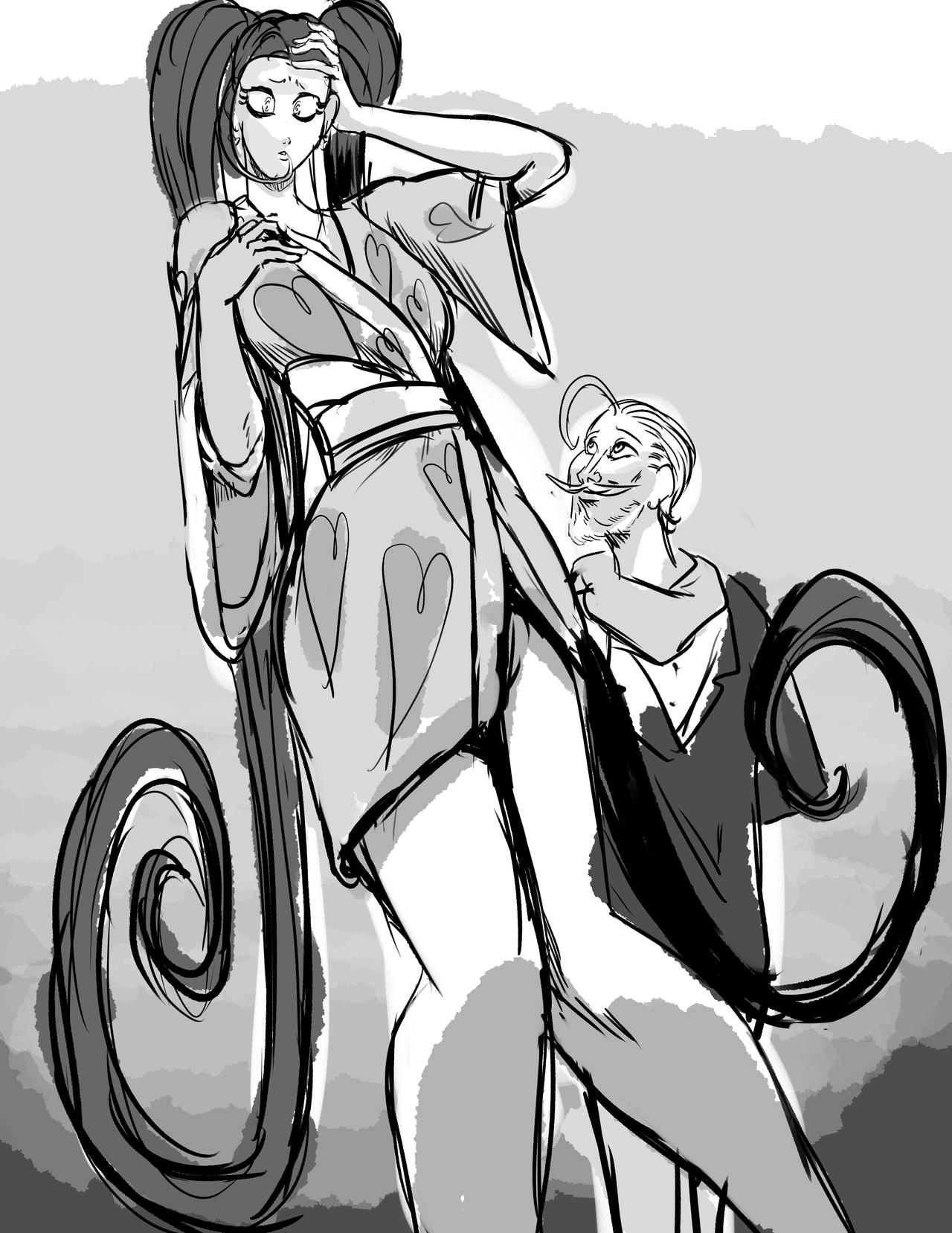 Tall La Brava And The Now Small Kimono