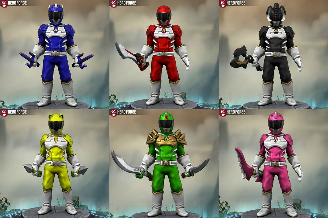 Mighty Hero-Forged Power Rangers by darkphyre0 on DeviantArt