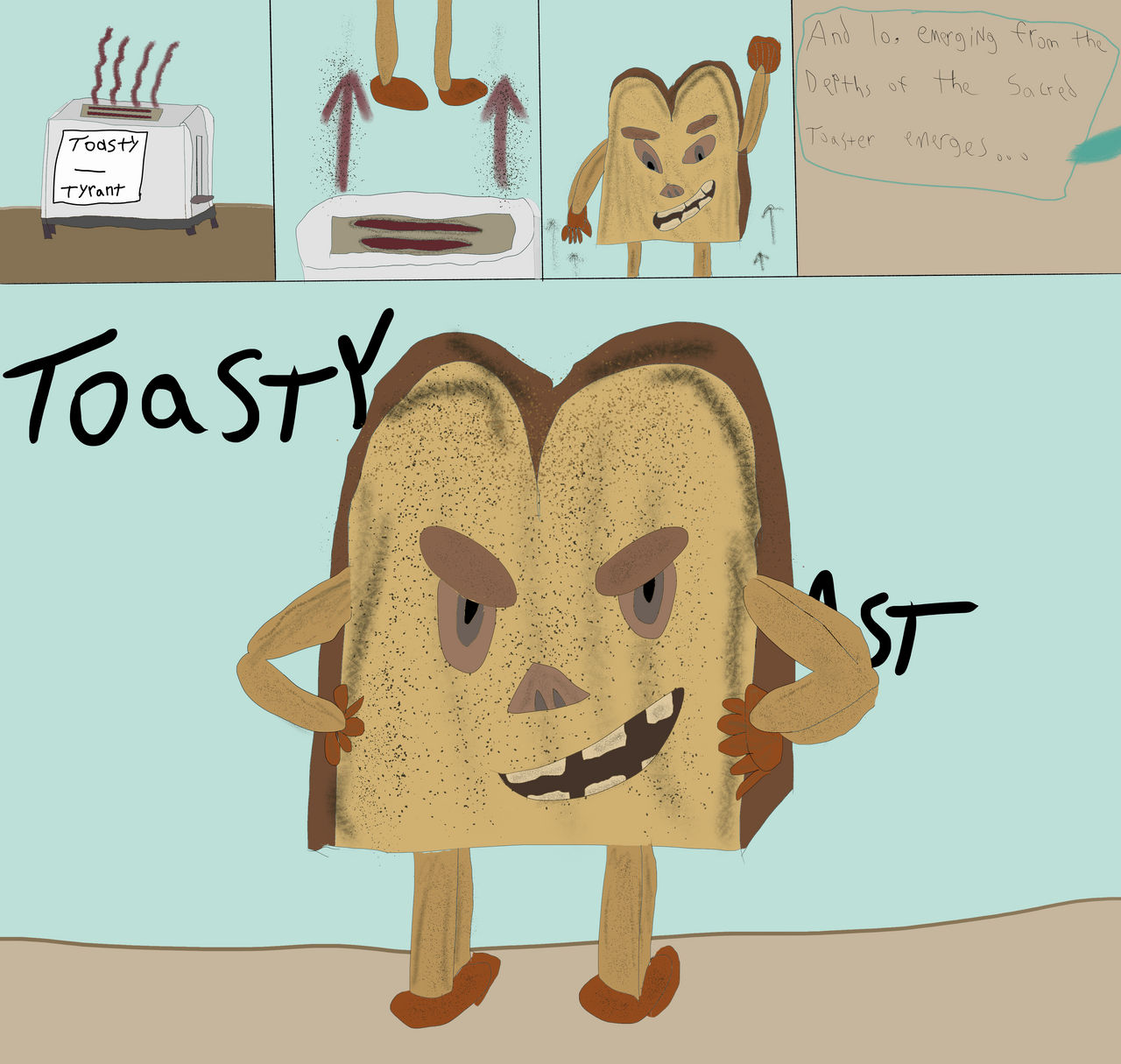 Toast Ed Toasty the Toast by ToastyTyrant93 on DeviantArt