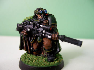Space Marine Scouts With Snipers Painted Miniature Models