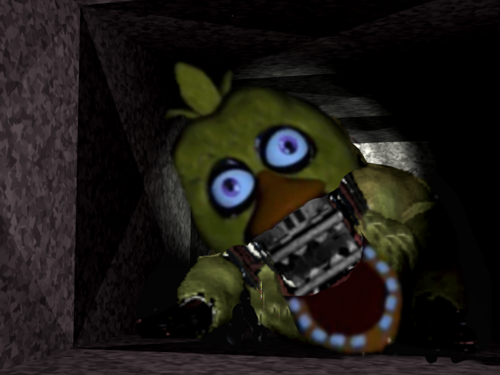 Did you know in FNAF 2, when Withered Chica is in the vents, her