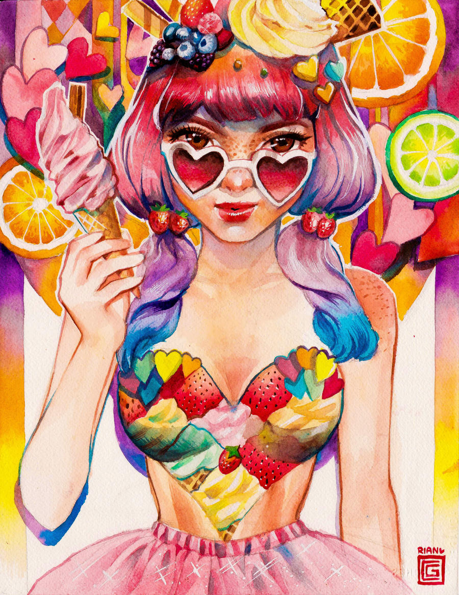 Ice Cream by rianbowart