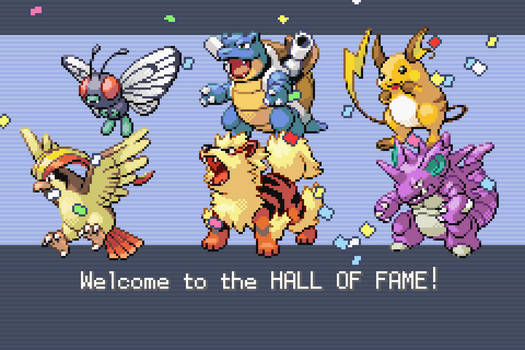 My first winning team (Pokemon - Fire Red)