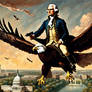 Thomas Jefferson Riding a Bald Eagle