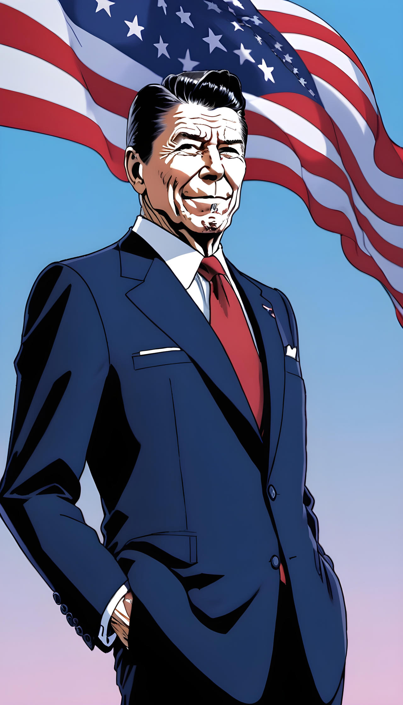 Ronald Reagan By HumblyMyBrain On DeviantArt ronald-reagan-by-humblymybrain-on-deviantart