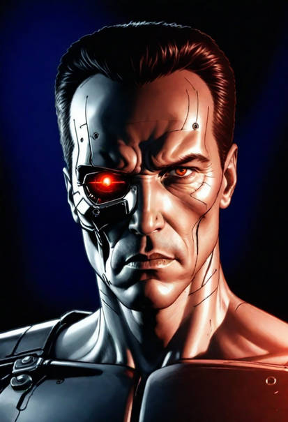 Terminator Face By Istvanbukovszki On Deviantart