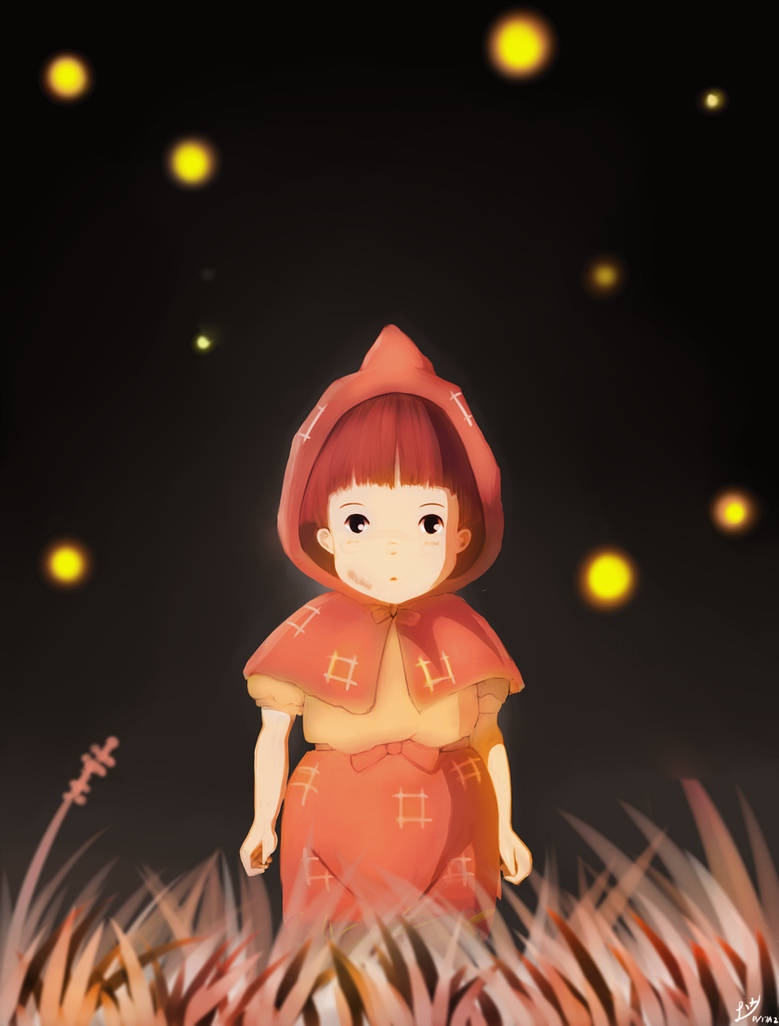 Setsuko - Grave of the Fireflies drawing : r/ghibli