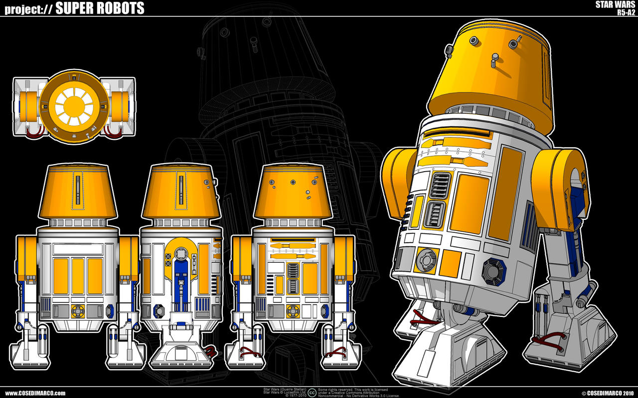 Star Wars R5 Exploding Star Wars - R5-A2 by cosedimarco on DeviantArt