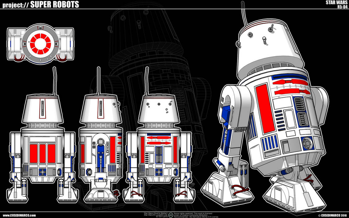 Star Wars - R5-D4 by cosedimarco on DeviantArt