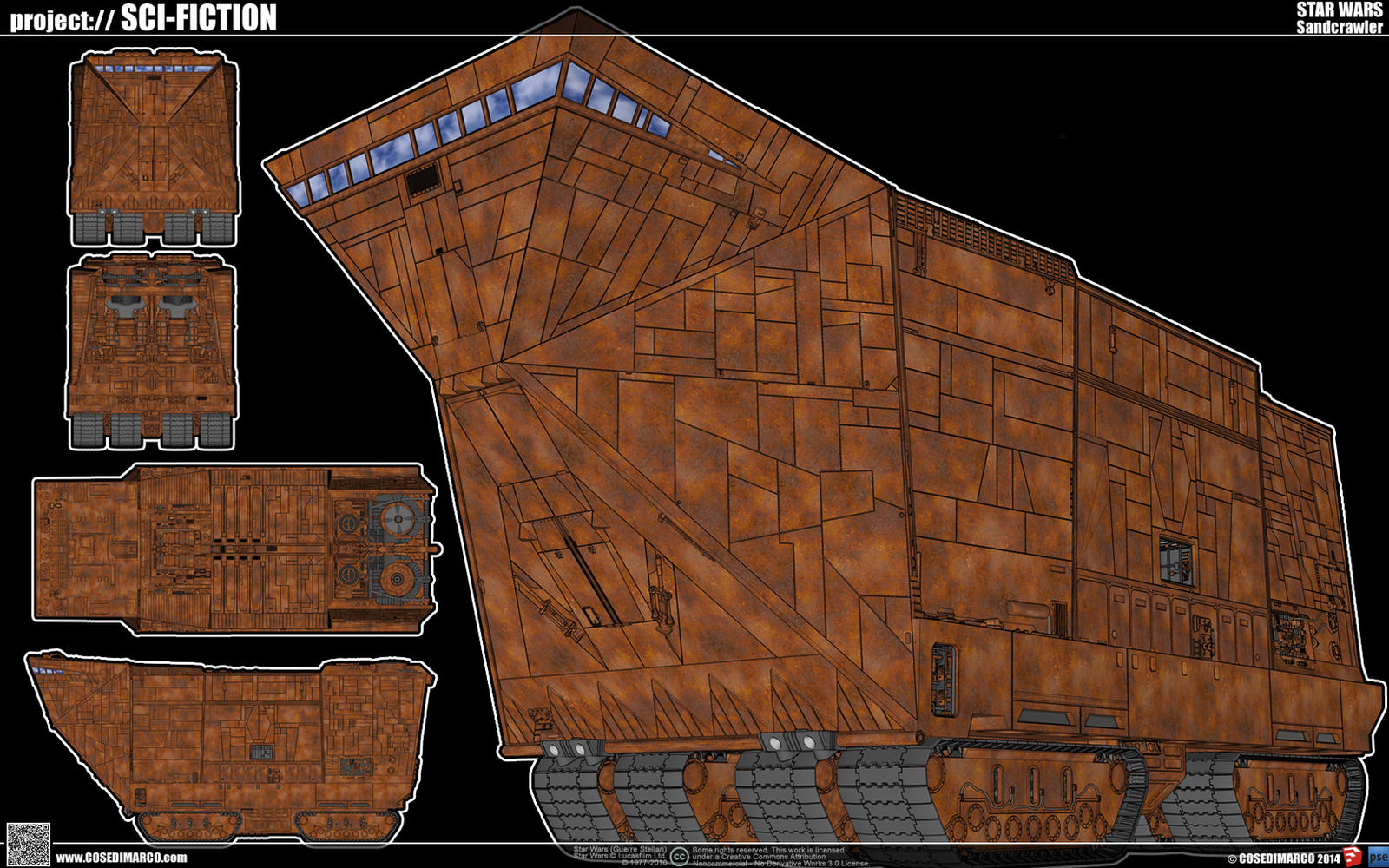 Sand Crawler Rover Base Sandcrawler wip - 001 by cosedimarco on DeviantArt