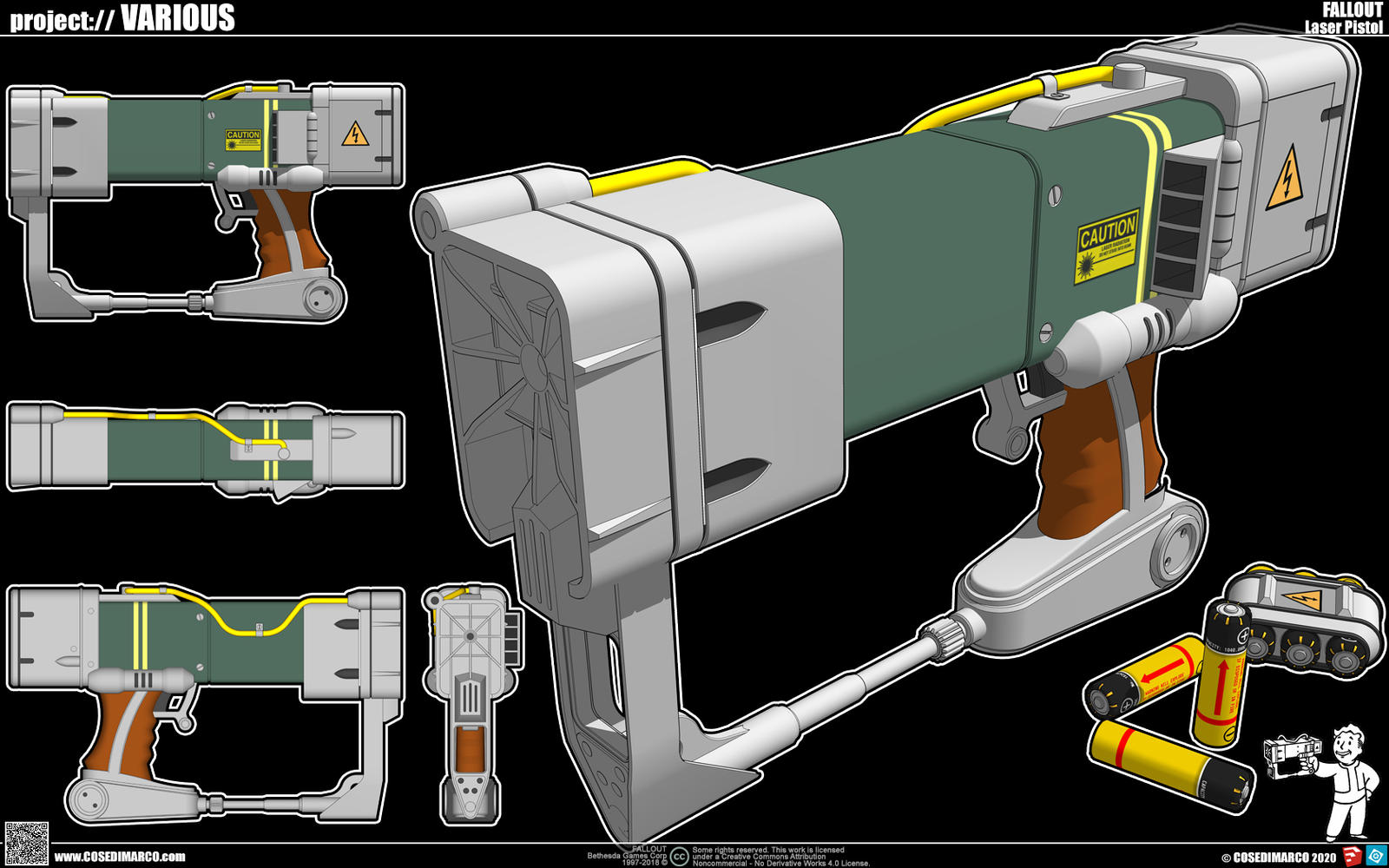 Fallout Laser Pistol by cosedimarco on DeviantArt