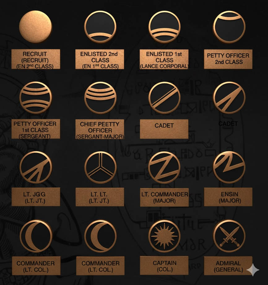 Dl Ranks Klingon Rank Insignia by Navalwarfare on DeviantArt