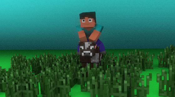 Machine Steve Riding Steve Riding Cow by JamesAckison on DeviantArt