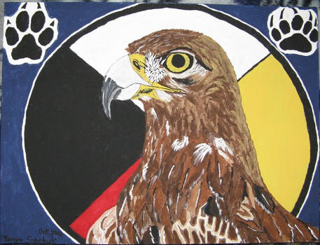 Golden Eagle painting