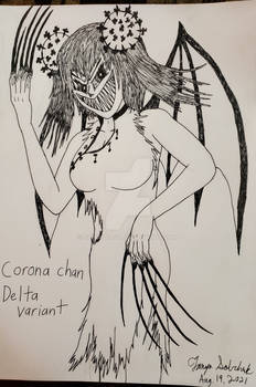 Corona chan Delta variant cropped