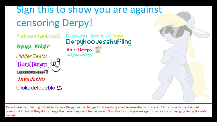 repost of against derpy censorship