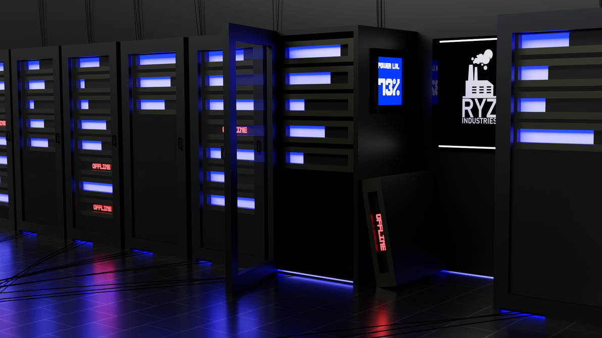 Server Racks (Blender) by iRyz360 on DeviantArt