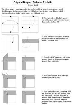 Origami Dragon: Mouth Tutorial