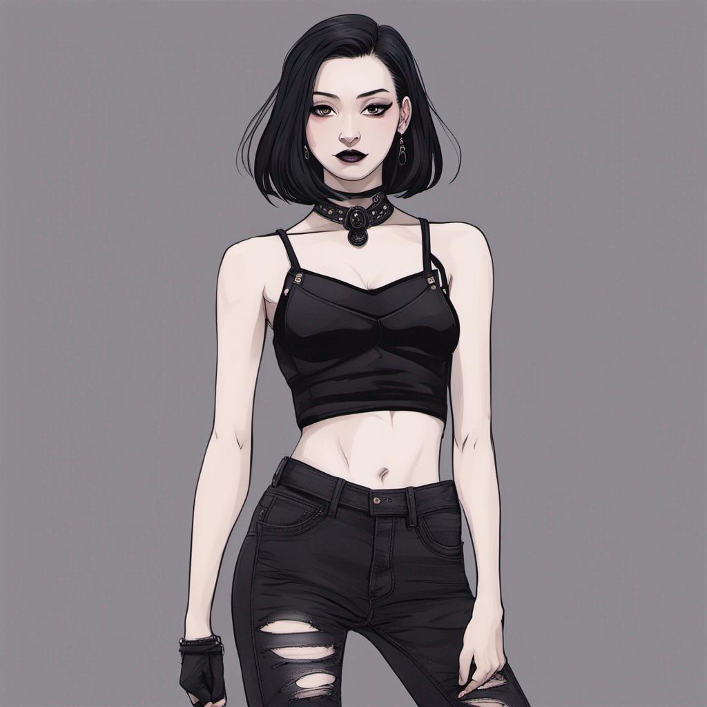 DreamUp Creation goth girl by madluna123 on DeviantArt