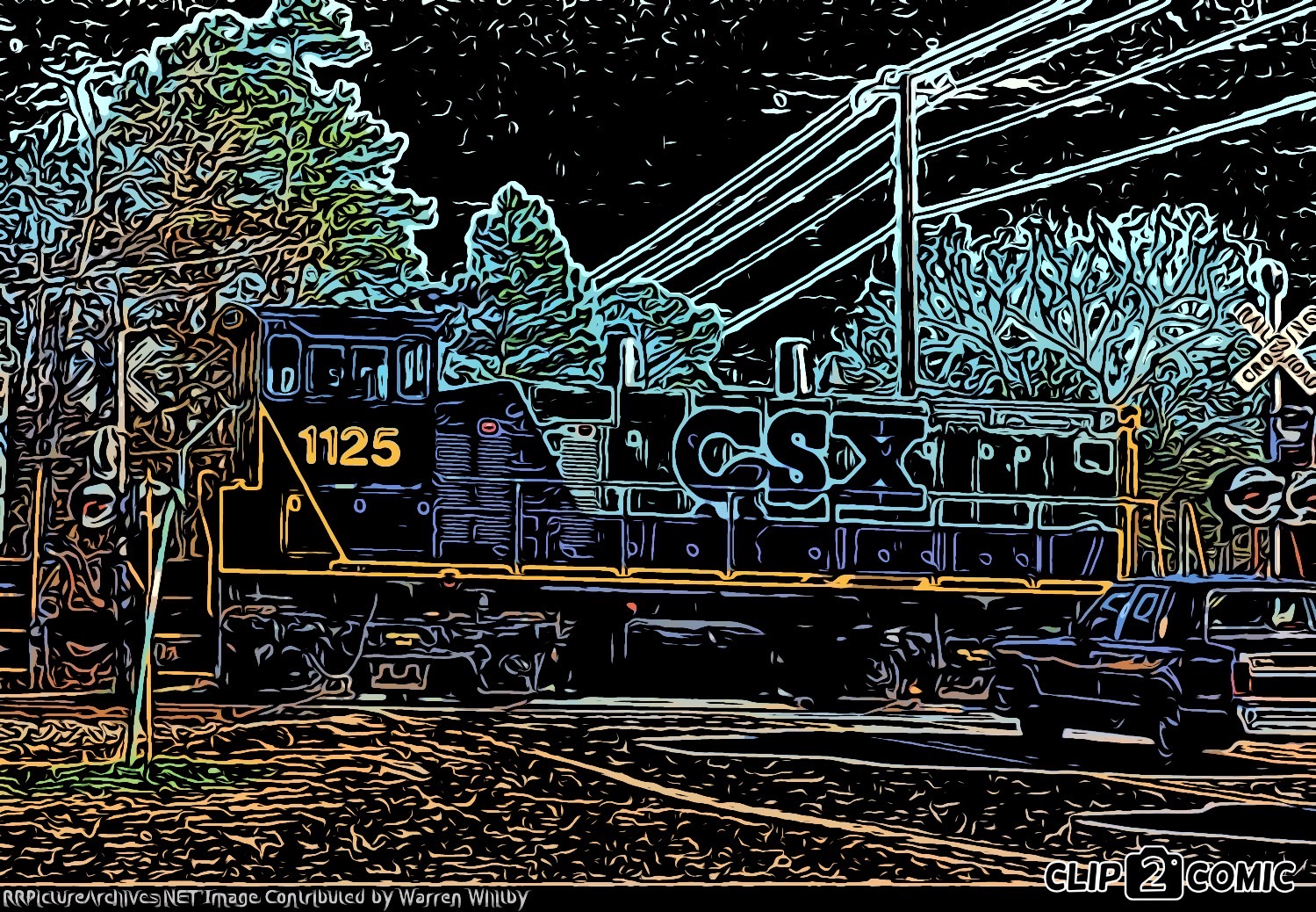 Neon CSX switcher locomotive by unionpacific4014fan on DeviantArt