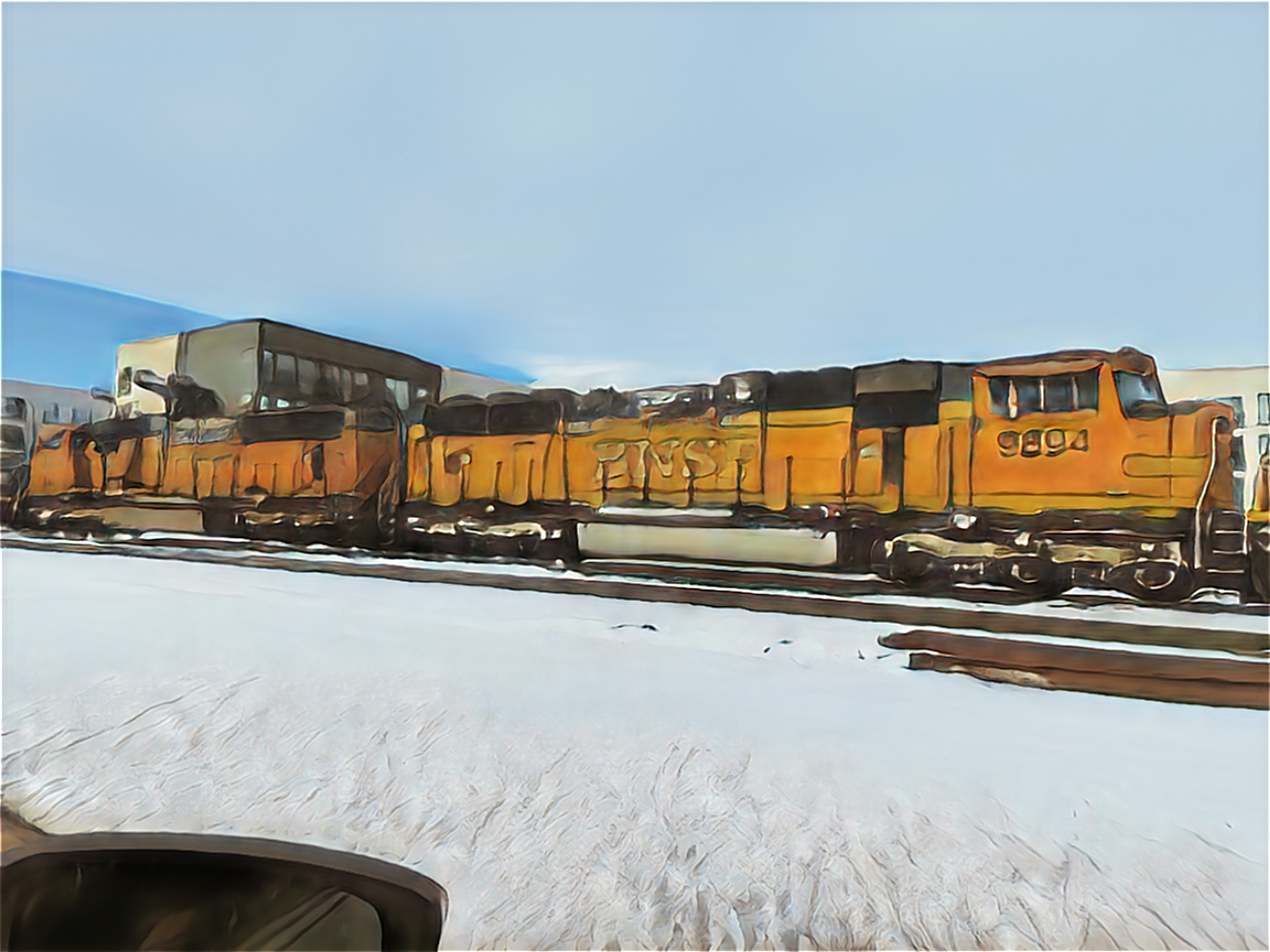 Deviantart Bnsf Train BNSF sd70mac cartoon orange version by unionpacific4014fan on DeviantArt