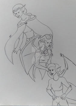 WIP Gargoyle Ladies