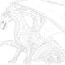 Dragon lineart