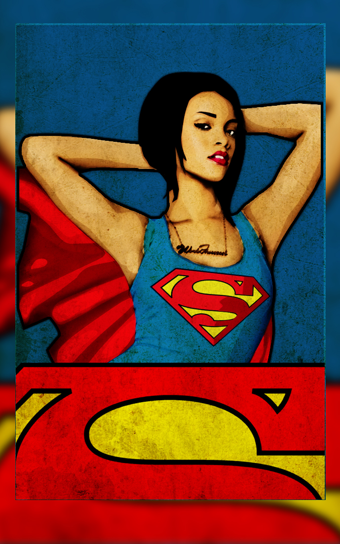 Rihanna Superwoman vector