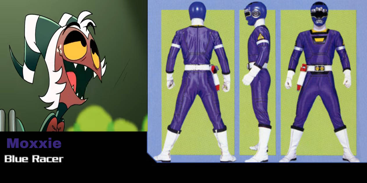 Moxxie As Blue Racer by Jbonez30 on DeviantArt