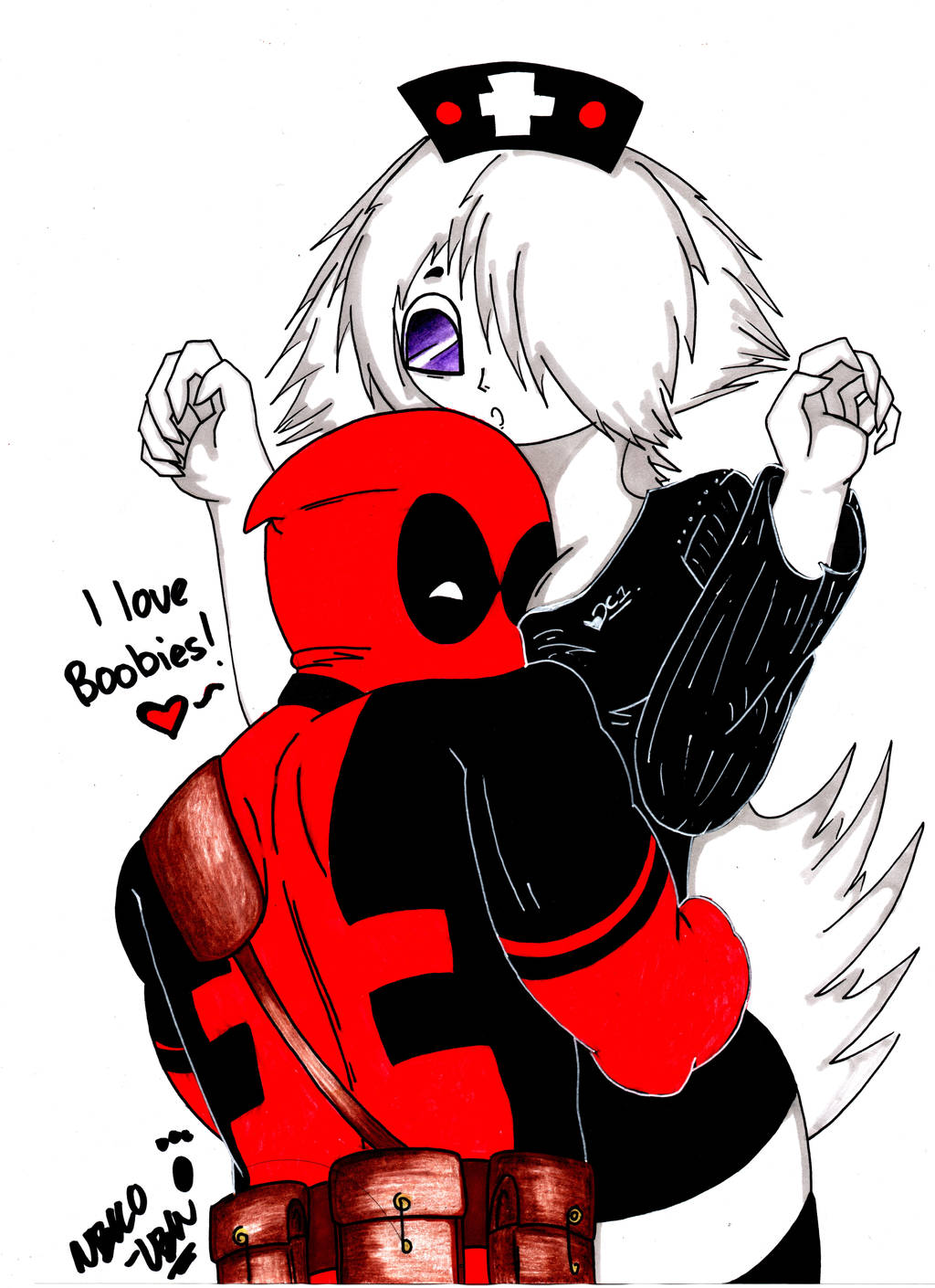 Deadpool Fanart By Nekolenofficialarts On Deviantart 