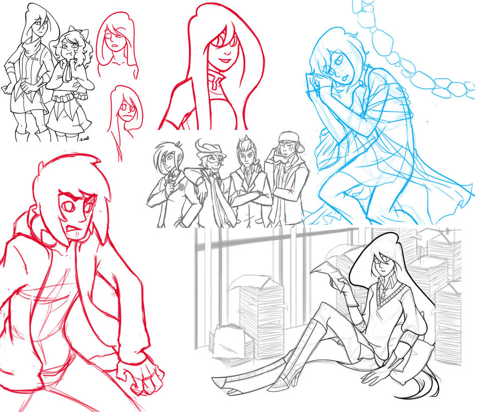Sketch Dump:1-15-12 by VeloursRose