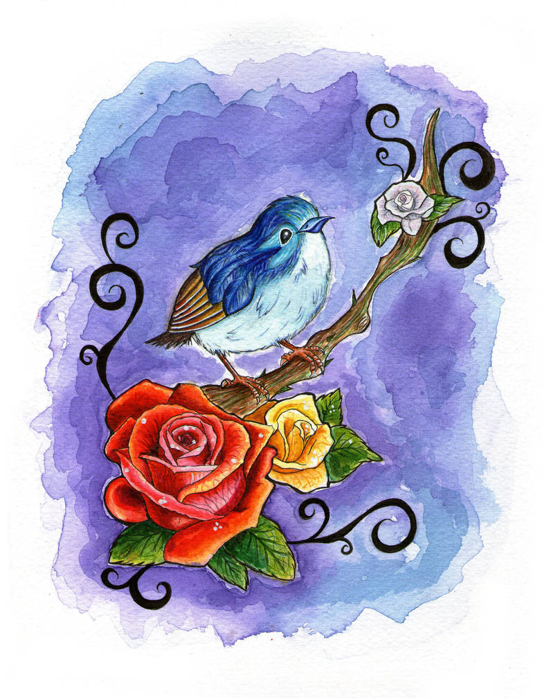 The Nightingale and the Rose by KarineXanaro on DeviantArt