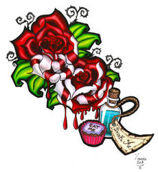 Tattoo design L - Eat me Drink me