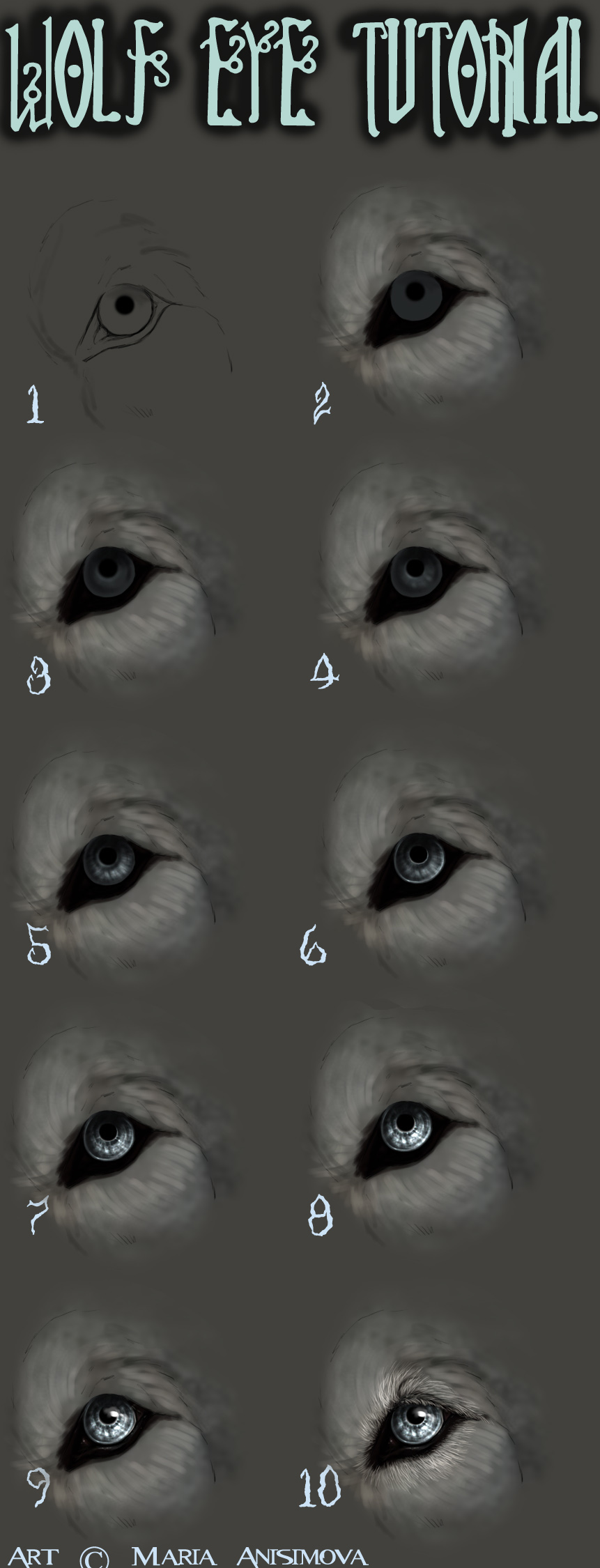 How I draw eyes