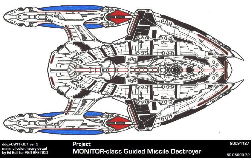 Ships of ASR-UFP-MONITOR v3 by GhostRider2007 on DeviantArt