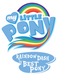 Fanart - MLP. My Little Pony Logo - Rainbow Dash by jamescorck
