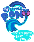 Fanart - MLP. My Little Pony Logo - Vinyl Scratch by jamescorck