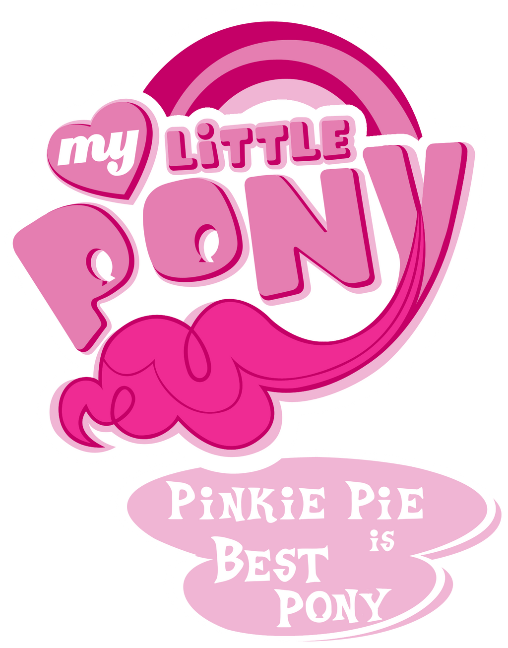 Fanart - MLP. My Little Pony Logo - Pinkie Pie