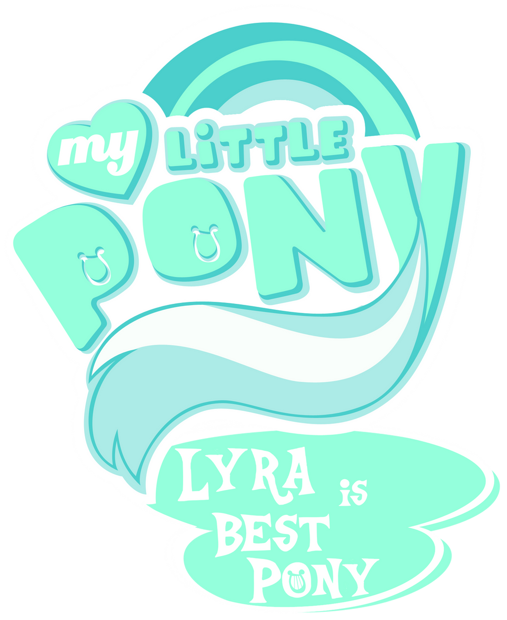 Fanart - MLP. My Little Pony Logo - Lyra