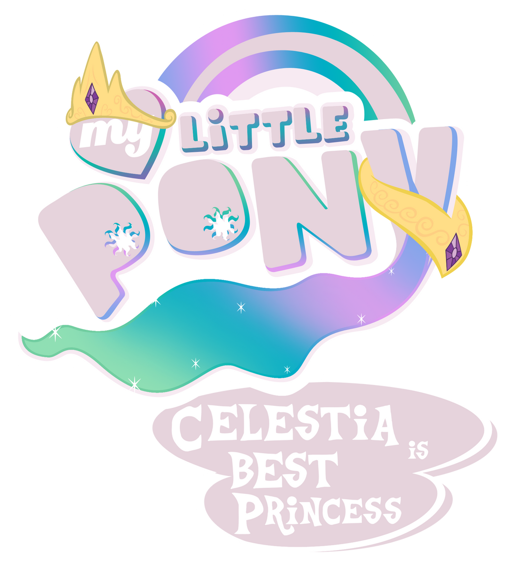 Fanart - MLP. My Little Pony Logo - Celestia