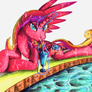Fanart - MLP. Cadence by the Pool