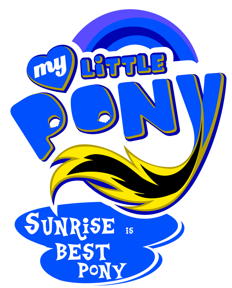Mlp Updated Sign Fanart - MLP. My Little Pony Logo - Sunrise by jamescorck on DeviantArt