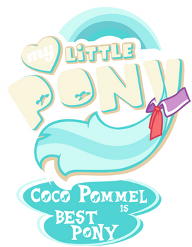 MLP. My Little Pony Logo - Coco Pommel