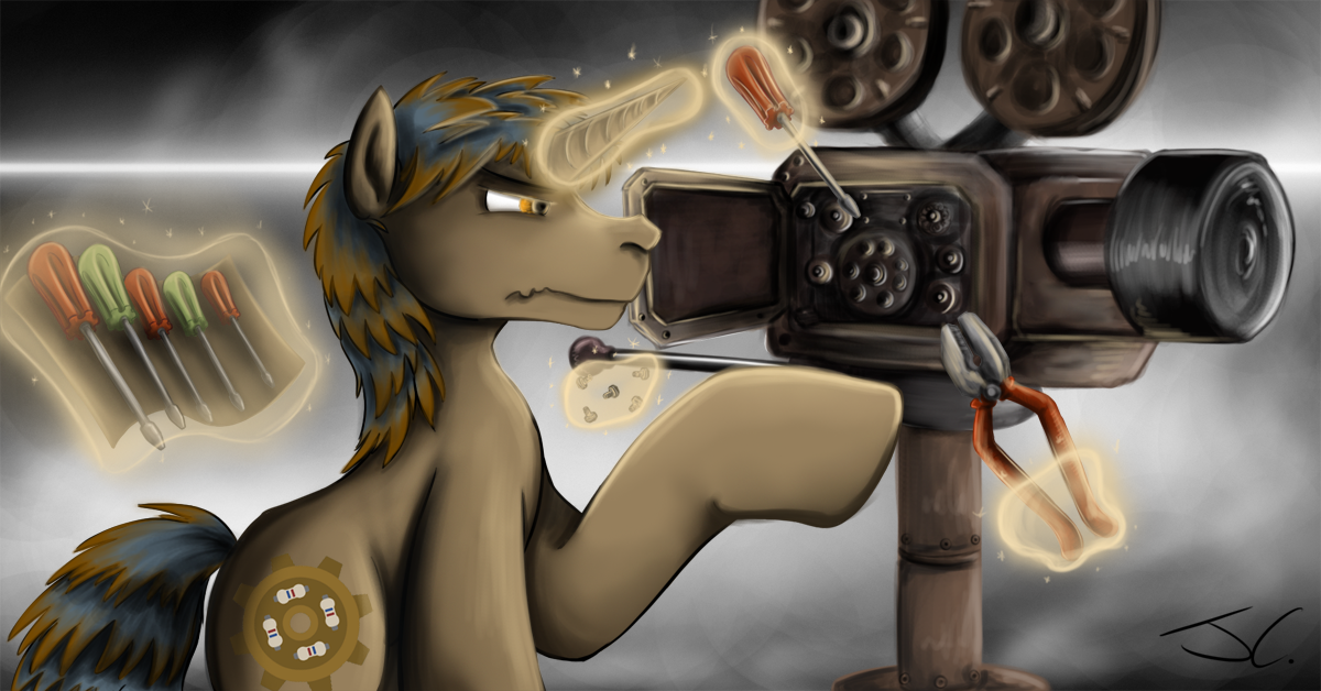 Fanart - MLP. Gearing Projector