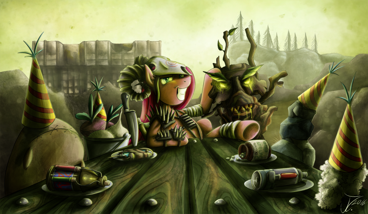 Fanart - MLP. Pinkamena's Fiend Party