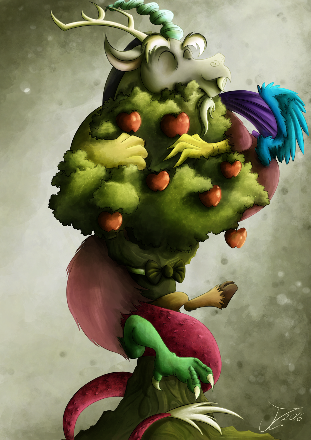 Fanart - MLP. Dendrophiliac Draconequus