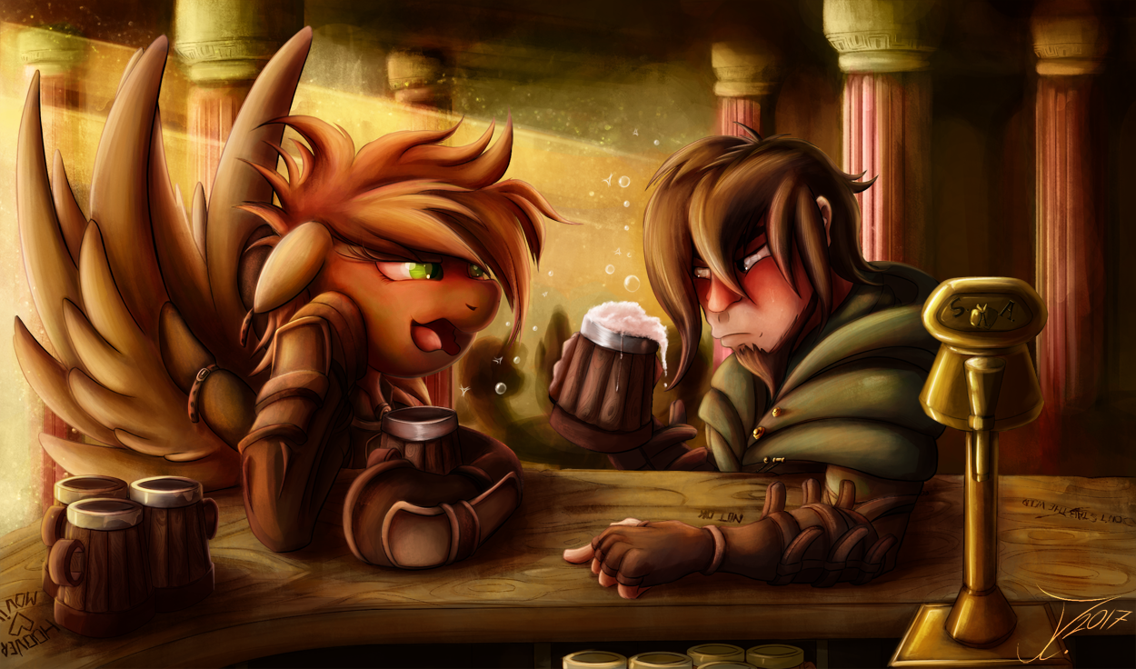 Fanart - MLP. Drunken Companions