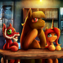 Fanart - MLP. Dice and Dining Rooms